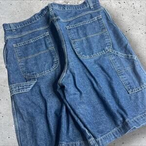 Cherokee Y2K Denim Carpenter Shorts Summer Gardening‎ Size 36